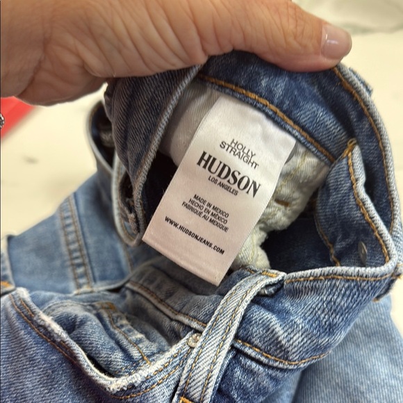 Hudson Holly Straight Blue Jeans - Picture 3 of 4